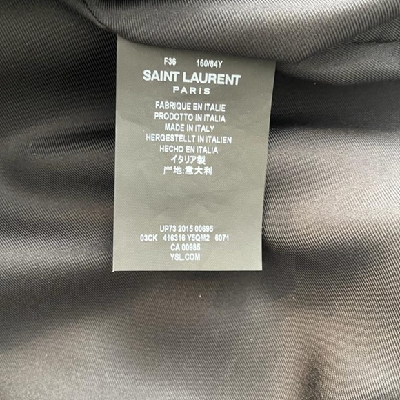 BNWT SAINT LAURENT STUDED SUEDE JACKET - Picture 6 of 8